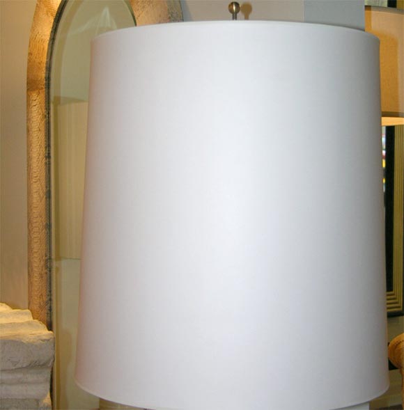 Mid-20th Century Pair of Internally Illuminating Asain Porcelian Table Lamps