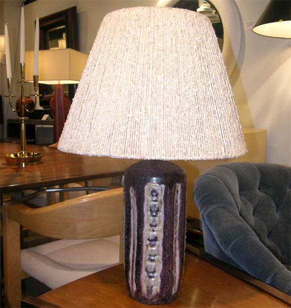 Hand-Thrown Ceramic Table Lamp by Guido Gambone