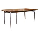 Dining Table with Sculptural Aluminum Base by Donald Deskey