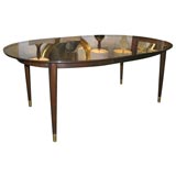 Dining Table with Top in Tesselated Mahogany by Bert England