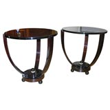 #3502 Pair of Round Side Tables