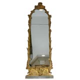 A Northern European Rococo Looking Glass
