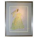 Cecil Beaton watercolor