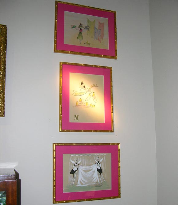 Original  Warren Montel watercolor