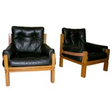 Armchairs by Pierre Chapo