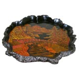 Lacquered Rootwood Tray