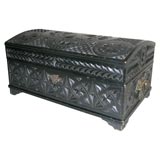 Chip Carved Ebonized 19th Century Box