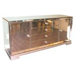 Custom Mirrored Greek Key Base Console 10