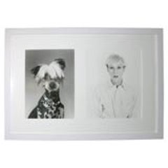 Andy in Drag and Chinese Crested Dog by Christopher Makos 8