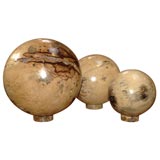 Set of Three Tamarind Wood Spheres (ref. # T705a, T706b, T707c)