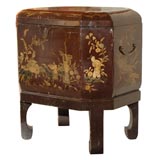 Antique Huge Tea Caddy on Stand