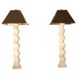 Italian Marble Column Lamps Italian Marble Column Lamps