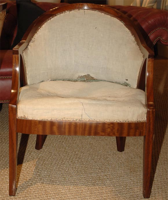 Pair of Empire style Swedish Tub Chairs (unupholstered) 1