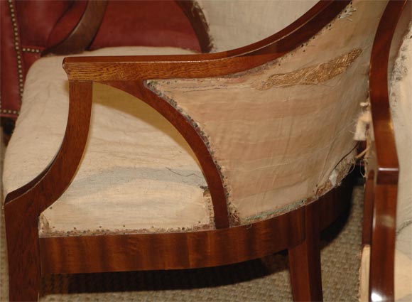 Pair of Empire style Swedish Tub Chairs (unupholstered) 5