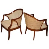 Pair of Empire style Swedish Tub Chairs (unupholstered)
