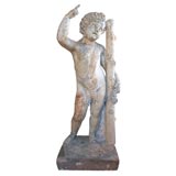 Terra Cotta Garden Statue of Putti