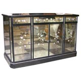 Eglomise and Smoked Mirrored Sideboard/Bar Cabinet