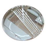 1940's beveled wall mirror