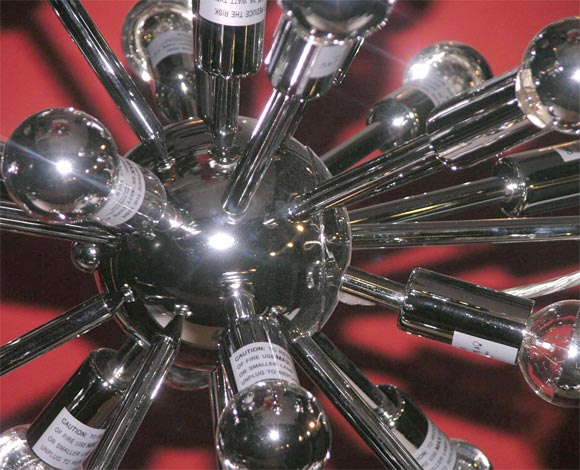 Asymmetrical Sputnick Chandelier In Excellent Condition In New York, NY