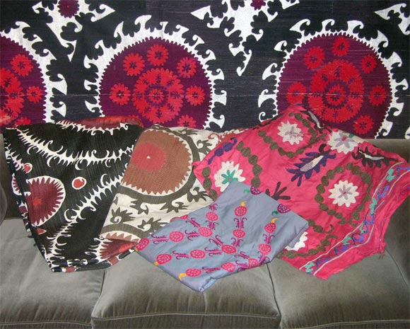 Uzbek Hand Embroidered Suzani