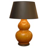 Beautiful Orange Glazed Gord Jar Lamp