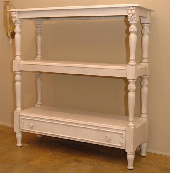 Bleached Mahogany Etagere