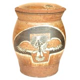 Vintage Massive Phillip Cornelius "Funk" stoneware lidded vessel