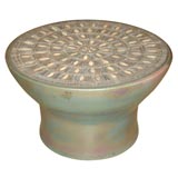 Raul Coronel Ceramic Drum Table for Stoneware Designs Inc.