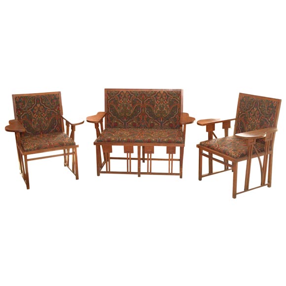 Set of Prairie Style Chairs and Settee