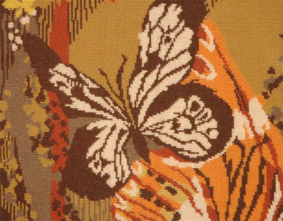 French Hand stitched Tapestry by Herve Lelong