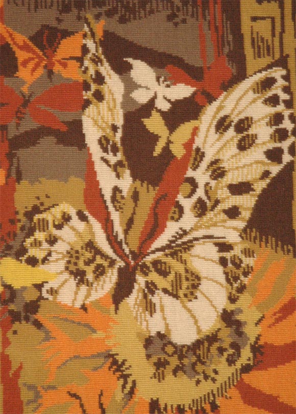 Mid-20th Century Hand stitched Tapestry by Herve Lelong