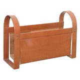 Italian Leather Magazine Holder