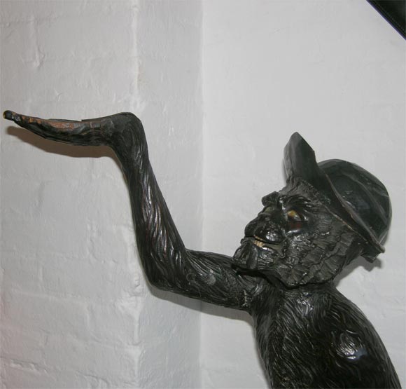 Venetian Carved Wooden  Monkey 5