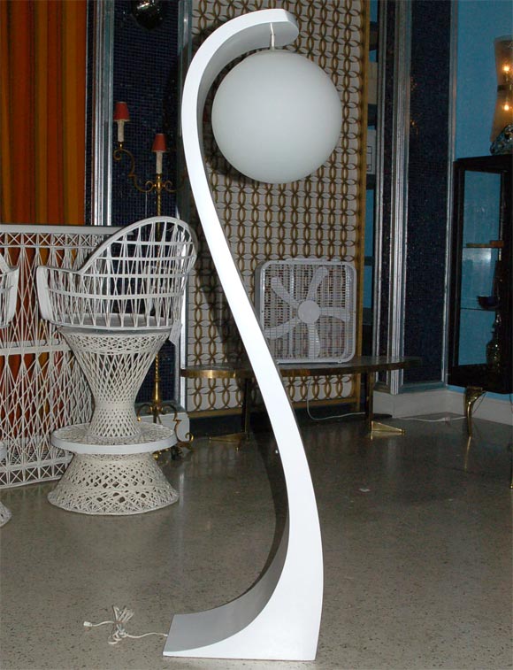 Wood Modeline of California Cobra Floor Lamp