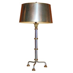 Chapman Steel and Brass Desk Lamp