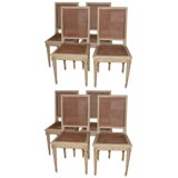 Set of Eight Louis XVI Dining Chairs