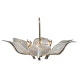 1960's Murano Leaf Chandelier