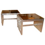 Pair of Cubist Relief Tables SALE 25% OFF