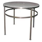 Travertine Top Round Table