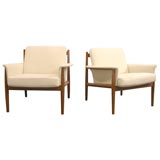 Pair of Teak Armchairs by Grete Jalk
