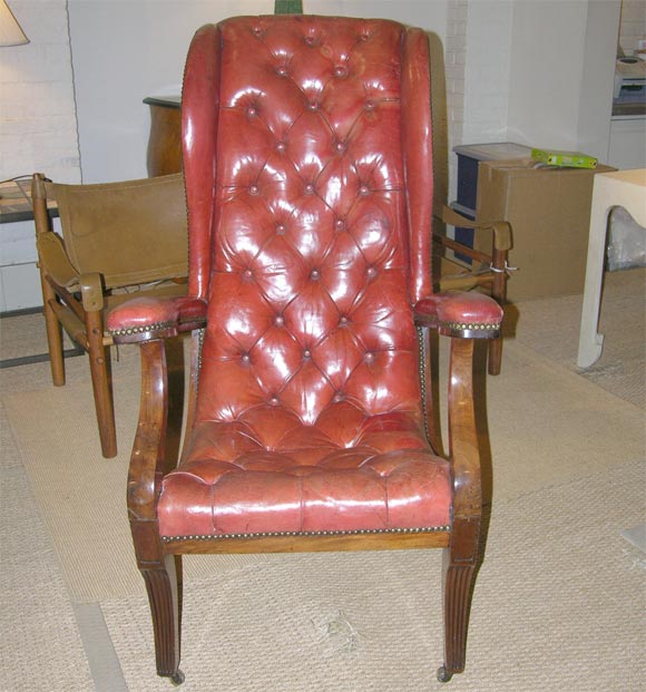 Regency Mahogany Library Armchair