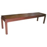 Retro 1950'S Long Chinese Modern Bench by Dunbar