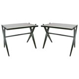 A Pair of Italian Rectangular X Tables.