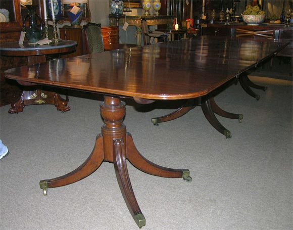 19th Century Regency Mahogany Dining Table