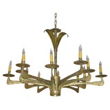 Gilt Iron 12-Arm Fixture