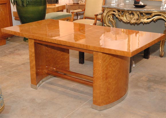 Art Deco maple table by D.I.M.