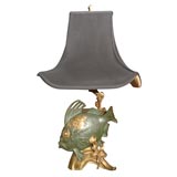 Bronze table lamp, in the style of Cacciapuoti