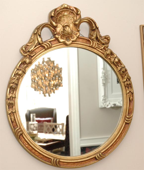 Scalloped Gold  Portal Mirror