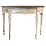 Louis XVI Demi Lune Console