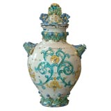 18th C Majolica Vase from Sicily 18th C Majolica Vase from Sicily